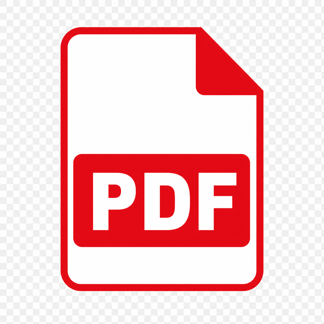 Minimalist PDF Document Icon