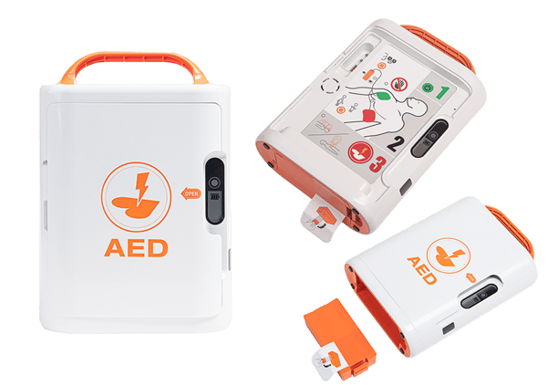 Monikielinen Mediana A16 defibrillaattori toimistolle tai taloyhtiöön 