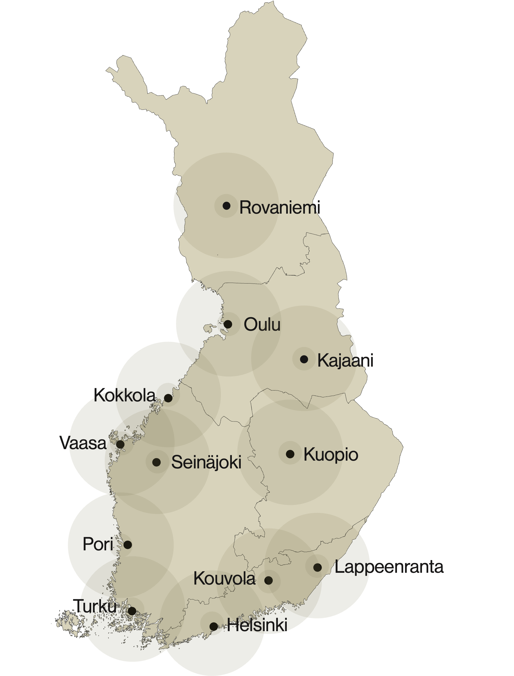 Preston toimipisteet kartalla
