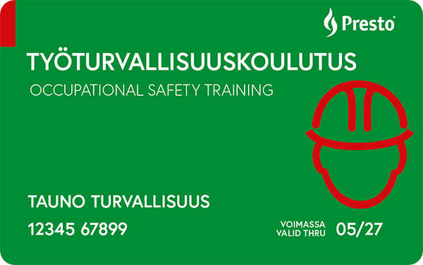 Presto-Tyoturvallisuuskoulutus